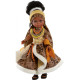 Кукла «Эпоха» Нора в национальном костюме, африканка, 32 см