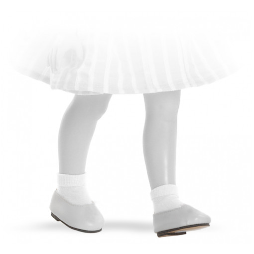 Туфли белые для кукол 32 см