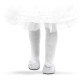 Туфли белые с цветком, для кукол 32 см