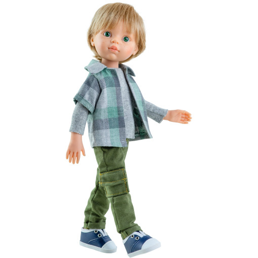 Кукла Луис в клетчатой рубашке, 32 см