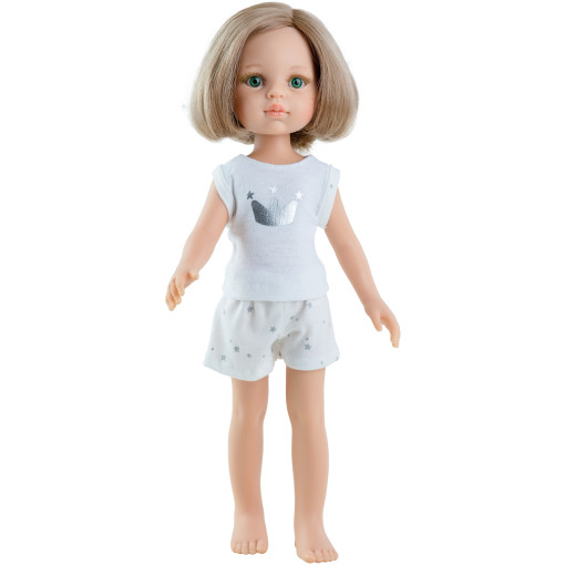 Кукла Карла блондинка, в пижаме, 32 см