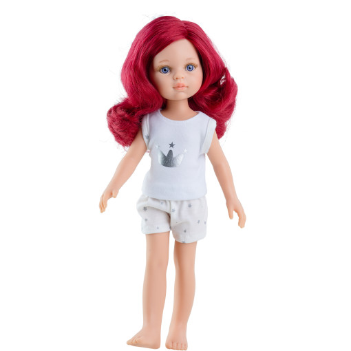 Кукла Даша с красными волосами, в пижаме, 32 см