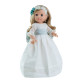 Кукла Soy Tu Эмма в праздничном платье с голубым поясом, 42 см