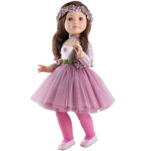 Розовый цветочный наряд балерины для шарнирных кукол 60 см