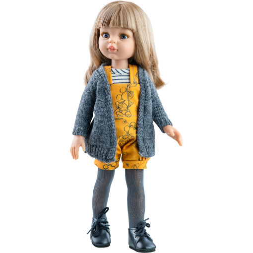 Кукла Карла в желтом комбинезоне, 32 см (уценка)