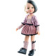 Кукла Лиу в бархатном наряде с чокером, 32 см
