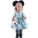 Кукла Мэй в голубом платье с медвежонком, шарнирная, 60 см