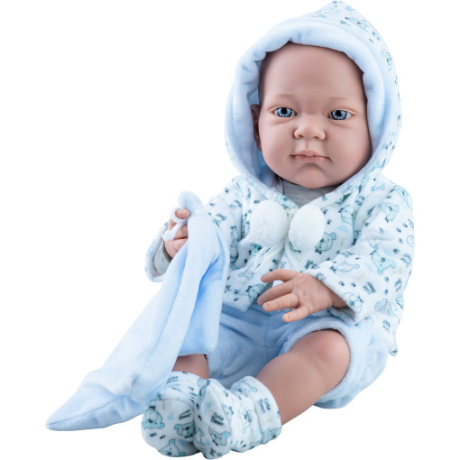 Кукла Бэби с голубым слюнявчиком, 36 см, мальчик
