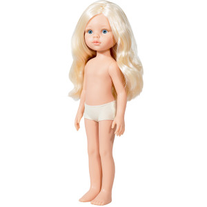 Кукла Клаудия, блондинка с локонами, без одежды, 32 см, голубые глаза