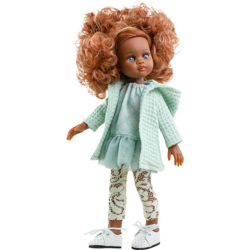 Кукла Нора в бирюзовом наряде, 32 см