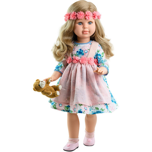 Кукла Альма в цветочном венке, шарнирная, 60 см