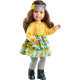 Кукла Лидия в желтом платье с кружевной повязкой, шарнирная, 60 см