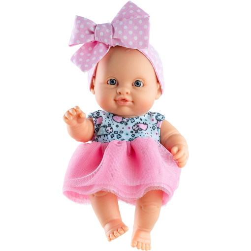 Кукла-пупс Ирина с розовым бантом, 22 см