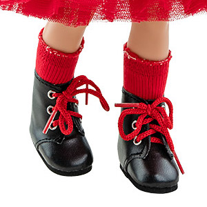 Носочки красные для кукол 32 см
