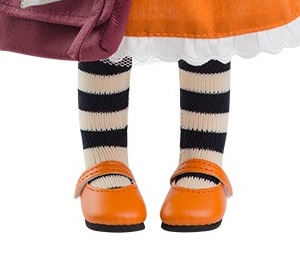 Туфли оранжевые для кукол 32 см