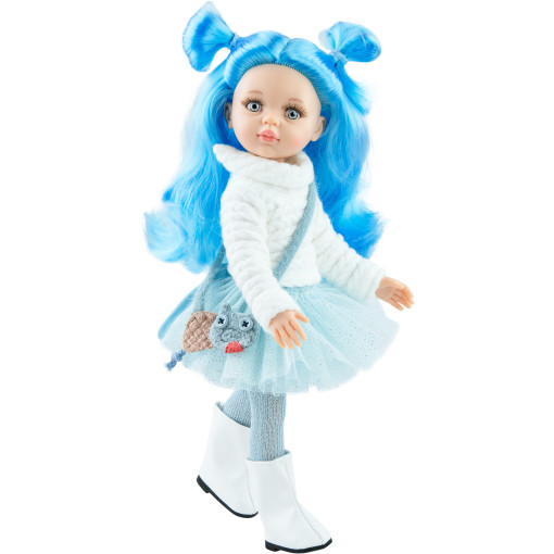Кукла Ньевес в юбке-пачке и белом свитере, 32 см