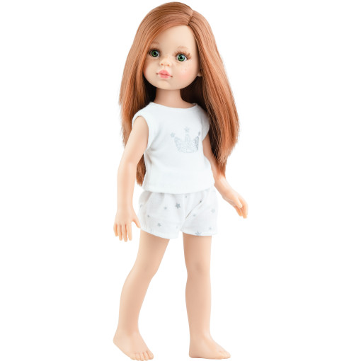 Кукла Кристи, рыжая с прямыми волосами, в пижаме, 32 см