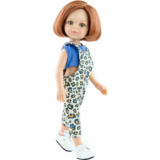 Кукла Кристи в комбинезоне с леопардовым принтом, 32 см