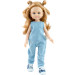 Кукла Клео в голубом комбинезоне в мелкий горошек, 32 см