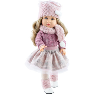 Кукла Soy Tu Одри в юбке-пачке и розовом свитере, 42 см