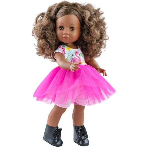 Кукла Soy Tu Амор в платье с фламинго, 42 см