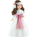 Кукла Лидия в праздничном платье с розовым поясом, шарнирная, 60 см