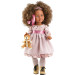 Кукла Шариф в розовом платье с медвежонком, шарнирная, 60 см
