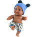 Кукла-пупс Гийо в синей шапочке с ушками, 22 см, мулат