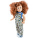 Леопардовый комбинезон и голубая футболка для кукол 42 см