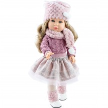 Розовый зимний наряд для кукол 42 см