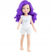 Кукла Мар с фиолетовыми локонами, в пижаме, 32 см