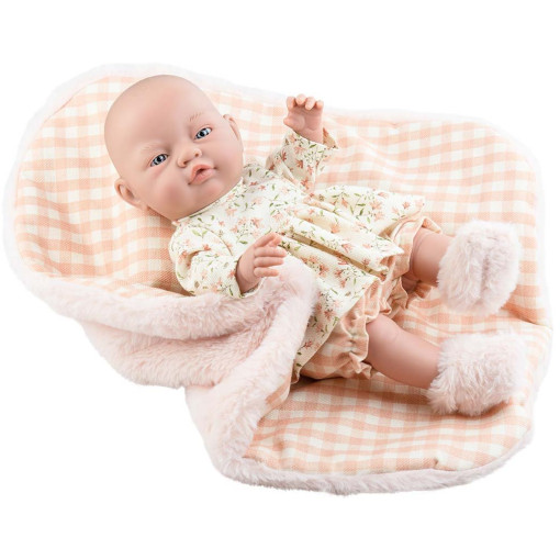Кукла Бэби с клетчатым одеялом, 45 см, девочка