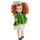 Кукла Soy Tu Анхела в зеленой кофточке с повязкой на волосах, 42 см