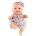 Кукла-пупс Биби в клетчатой кофточке с повязкой-бантом, 22 см