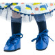 Ботинки синие, для кукол 32 см