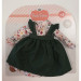 Зеленое платье для шарнирных кукол 32 см