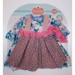 Платье, цветочный венок, носочки и медвежонок для кукол 60 см