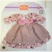 Розовое платье, лента для волос и колготки для шарнирных кукол 60 см