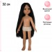 Кукла Карина, брюнетка с длинными волосами, без одежды, 32 см