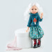 Кукла Сесиль в свитере с мухомором, 32 см, шарнирная