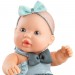 Кукла-пупс Грета с голубым бантом, 22 см
