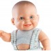 Кукла-пупс Грег в сером комбиннзоне, 22 см