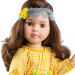 Кукла Лидия в желтом платье с кружевной повязкой, шарнирная, 60 см