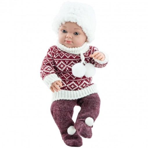 Кукла Бэби в свитере и шапке, 32 см