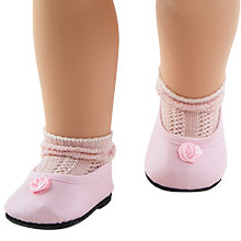 Носки розовые для кукол 60 см