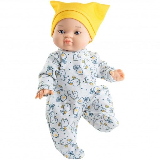 Кукла Горди Миа в ползунках и желтой шапочке, 34 см (уценка)