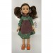 Кукла Ноэлия в зеленом платье с передником, 32 см шарнирная (уценка)