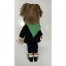 Кукла Берта в брюках и зеленом худи, 32 см (уценка)