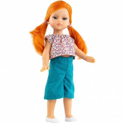 Кукла Сандра в голубых бриджах, 21 см