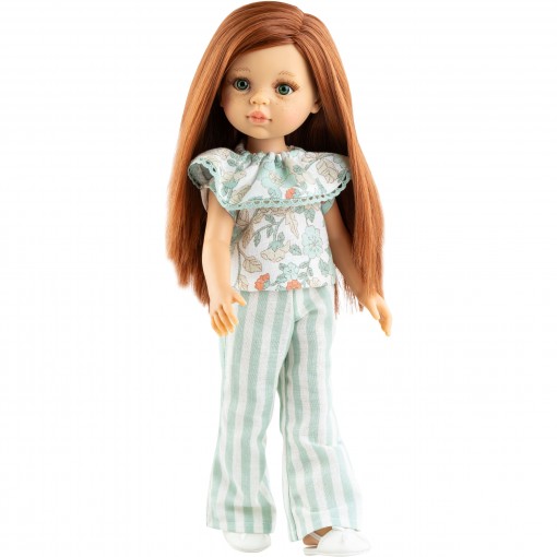 Кукла Анхела в полосатых брюках, 32 см